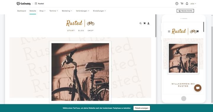 Rusted mag es einfach. Diese Ästhetik spiegelt auch durch die Website wider