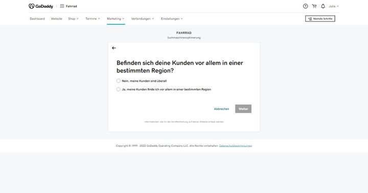 Texte von Bildern können Sie in GoDaddy ebenfalls anpassen, um diese für Suchmaschinen zu optimieren