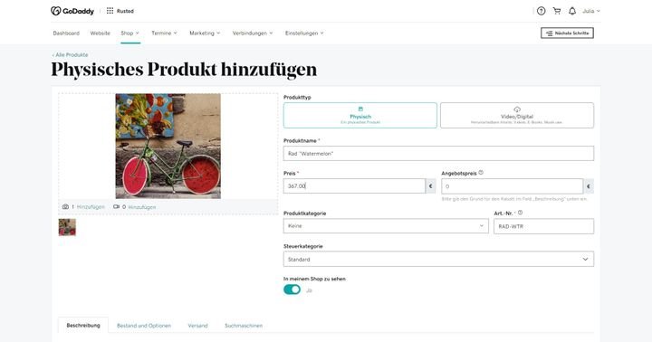 Verwalten Sie in Ihrem Shop physische und digitale Produkte