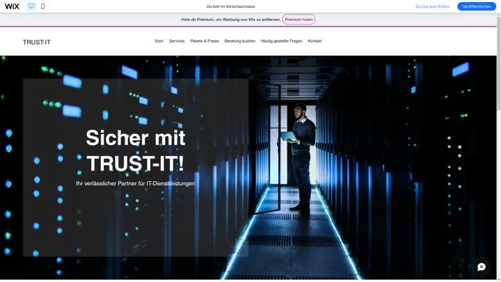 Die KI-Lösung kam mit einem schicken Header-Design