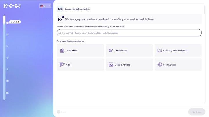 Hocoos erlaubt dir, individuelle Angaben zu deiner Webseite zu machen
