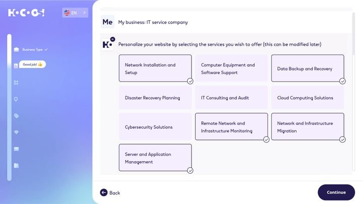 Hocoos machte wirklich sinnvolle Vorschläge zu möglichen Services meines Unternehmens