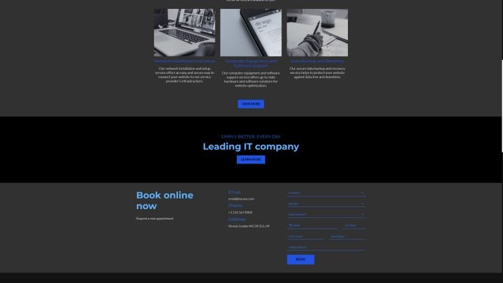 Zwischenfazit: Die generierte Website ist schicker Standard