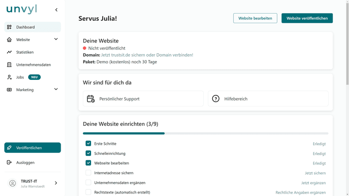Mit Paceways setzt du deine Seite nativ auf Deutsch auf
