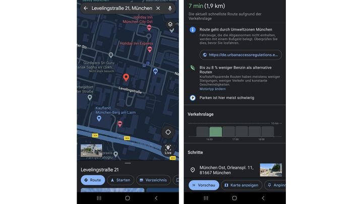 Google Maps ist eines der besten Beispiele für mobile Seiten, die per App funktionieren