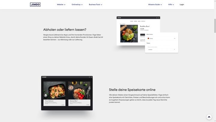 Prüfe in den Übersichten von z. B. Homepage-Baukästen, ob sie dir alle nötigen Features liefern