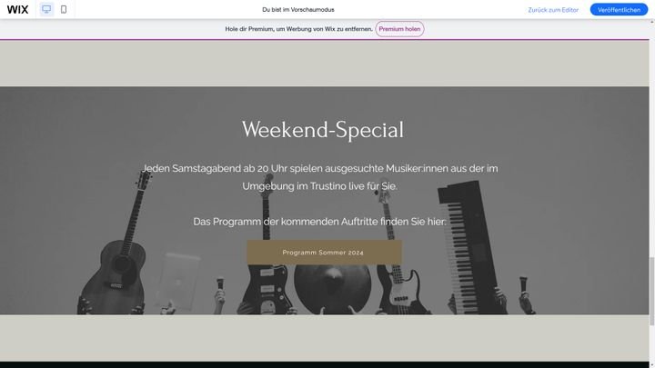 Weise deine Gäste auf Specials und Sonderleistungen hin