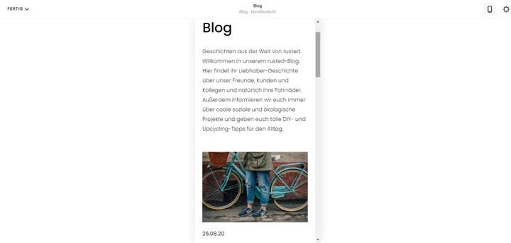 Durch den Aufbau des Squarespace-Editors sind Ihre Seiten automatisch für Mobilgeräte optimiert