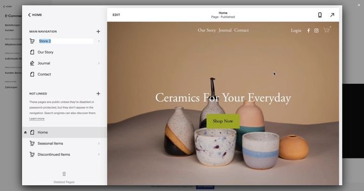 Mit dem passenden Tarif richten Sie mit Squarespace Ihren eigenen Shop ein