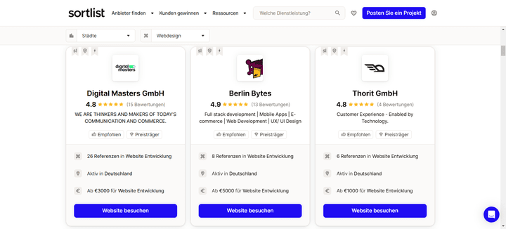 Zwischen 1.000 und 5.000 Euro für deine Website verlangen professionelle Webdesign-Agenturen