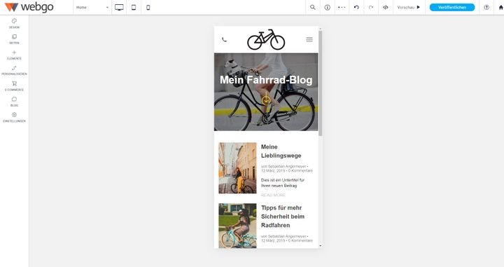Optimieren Sie Ihre Seite für mobile Ansichten