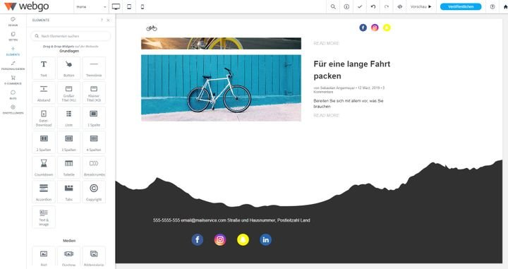 Passen Sie Ihre Seite mit Spezialwidgets auf Ihre Bedürfnisse an