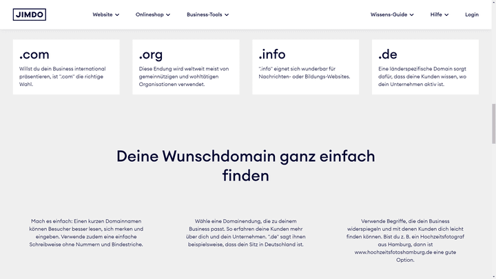 Setzen Sie auf vertrauenswürdige Domainendungen wie “.de”, “.com” oder “.org”
