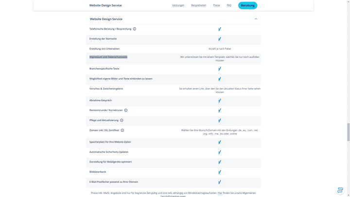 Vergleichen Sie nicht nur Seitenmenge und Preis, sondern auch die vorhandenen Zusatzleistungen