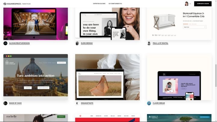 Bei Anbietern wie Wix, Squarespace und WordPress verhandeln Sie den letztendlichen Preis individuell