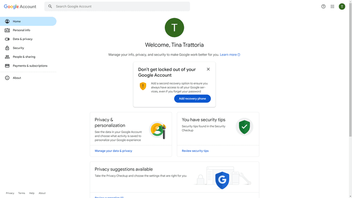 Passe im Backend Infos wie deine bevorzugte Sprache oder dein Logo an