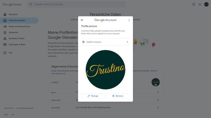 Anpassungen wie dein Logo als Profilbild runden dein Konto ab