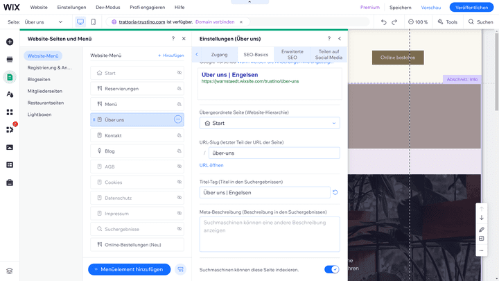 Schließe einzelne Seiten bei Bedarf von der Indexierung aus
