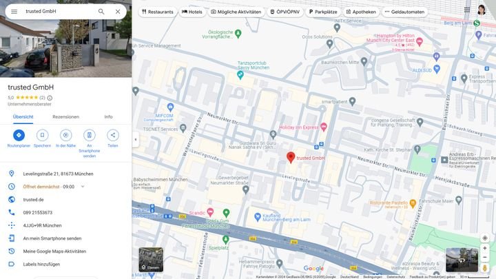 Richte neben der Indexierung deiner Website bei Google ein Unternehmensprofil ein