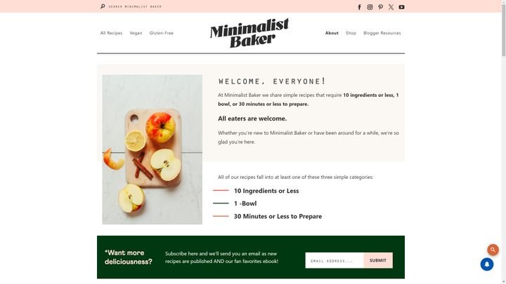 Minimalist Baker trifft mit seinen Rezepten voll den Zeitgeist