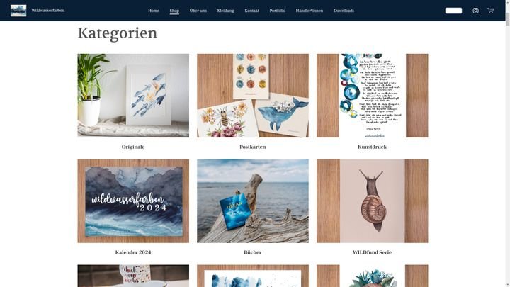 Wildwasserfarben setzt auf ein durchgehendes Thema: Wasser, Strand und Meer