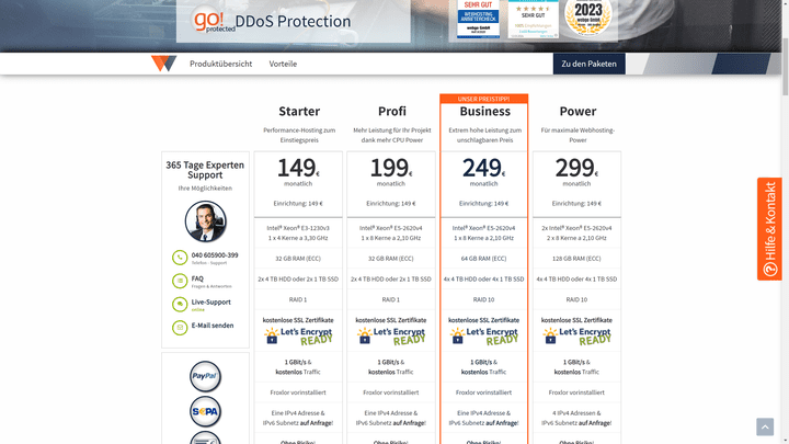 Managed Hosting ist im Schnitt teurer als andere Hosting-Angebote
