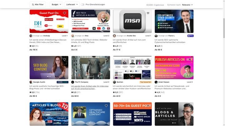 Gerade bei der Erstellung von Seiten-Content verlangen Freelancer sehr unterschiedliche Preise