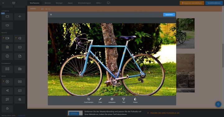 Nehmen Sie ein paar Korrekturen an Ihrem Bild direkt im Editor vor
