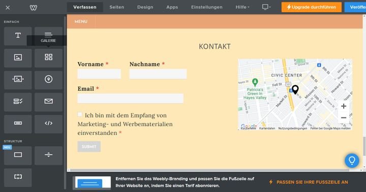 Passen Sie die Funktionen Ihrer Website über die Widgets an