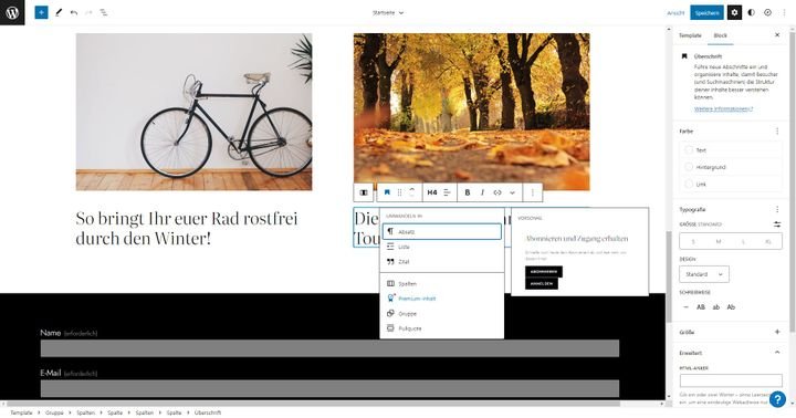 Richten Sie geschützte Bereiche mit Paywall ein, um nur zahlenden Usern Ihren Content zur Verfügung zu stellen