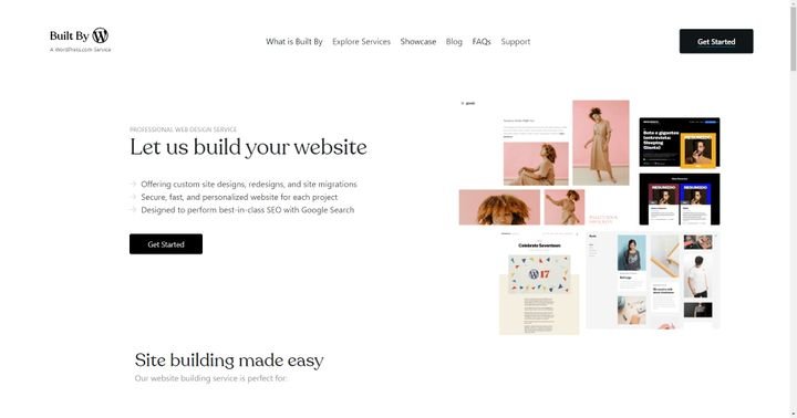 Sollten Sie mit dem WordPress-Baukasten nicht klarkommen, können Sie den Designservice des Anbieters nutzen