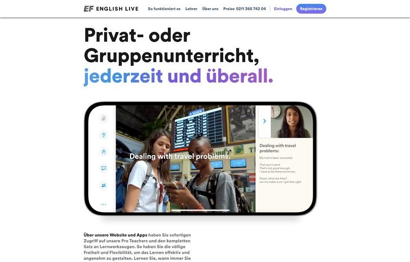 EF English Live Kosten 2023 » Aktuelle Preise & Tarife | trusted.de