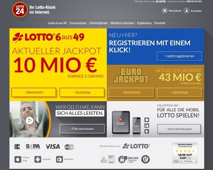 Lotto24 im Test: Bewertungen & Kosten 2021 im Überblick