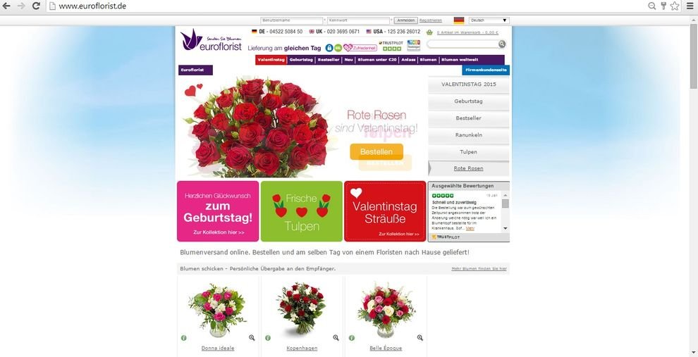 Euroflorist im Test Bewertungen & Kosten 2024 im Überblick